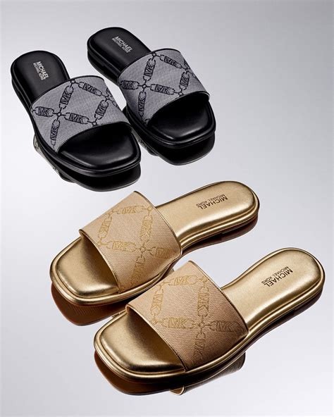 michael kors canada slippers|michael kors slides women's.